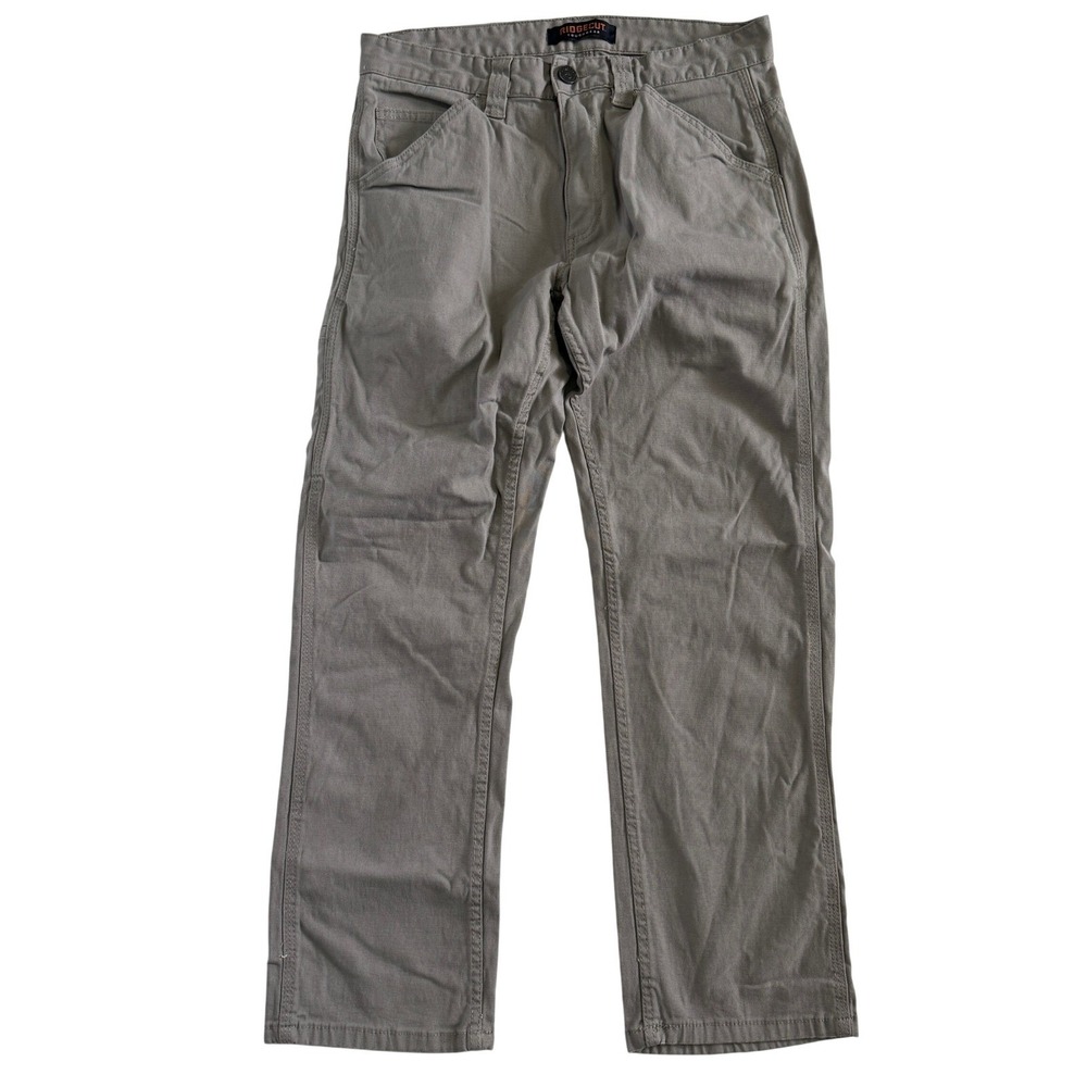 Ridgecut Toughwear Mens Gray Work Utility Pants 32x30 Cotton Blend YMB-10271